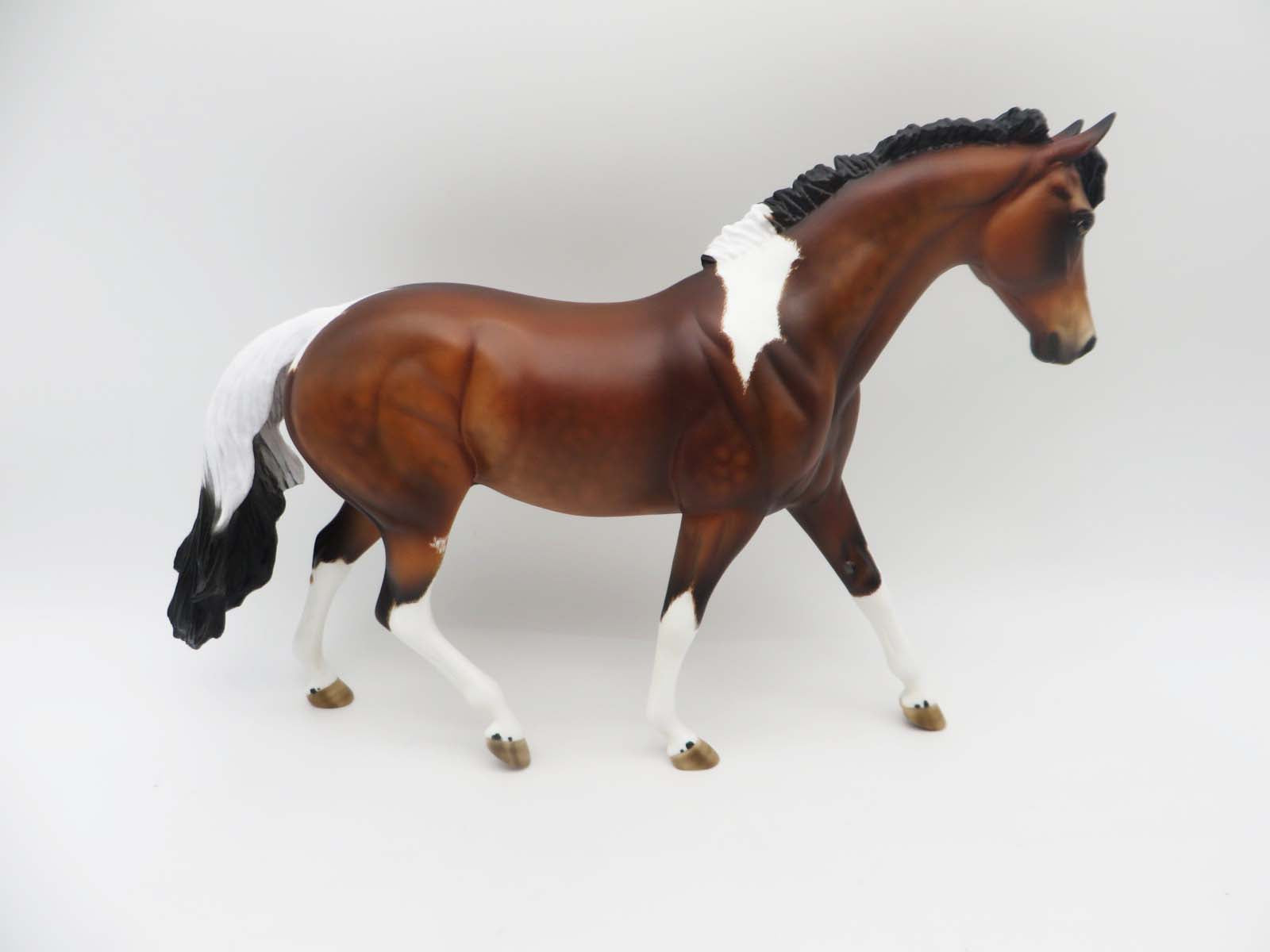 HANDSOME LUKE-OOAK Bay Tobiano Pony By Julie Keim Best Offer 6/5/23