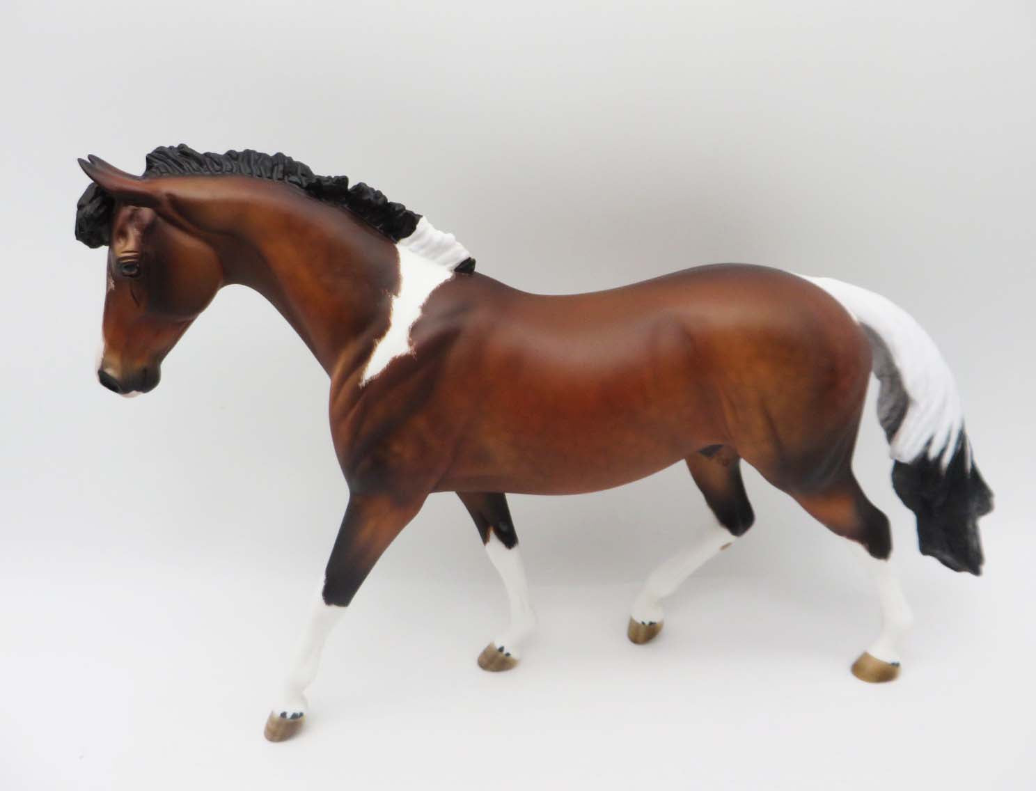HANDSOME LUKE-OOAK Bay Tobiano Pony By Julie Keim Best Offer 6/5/23