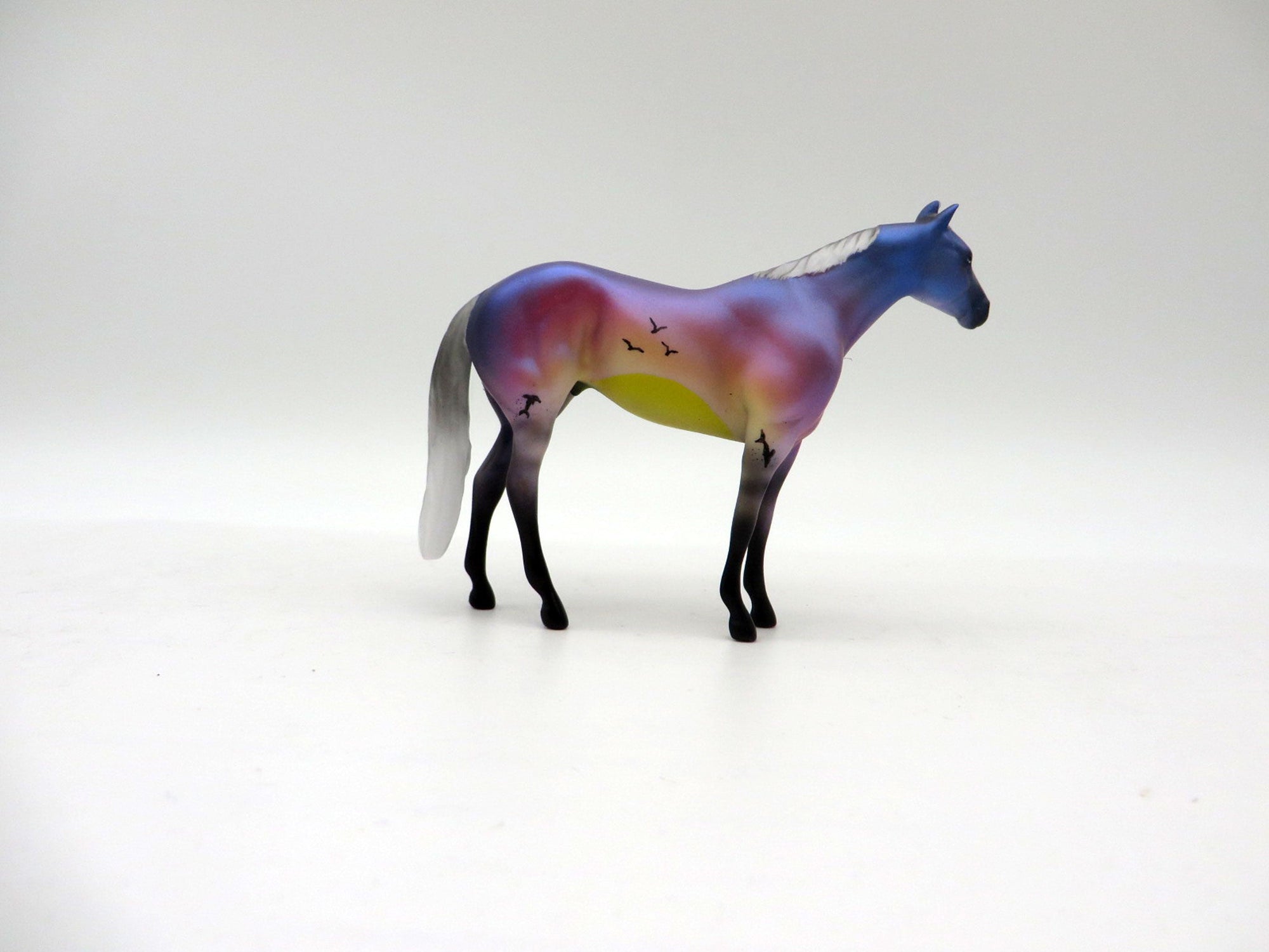 Happy Daze-OOAK Stock Horse Chip Painted By Ellen Robbins 6/4/21