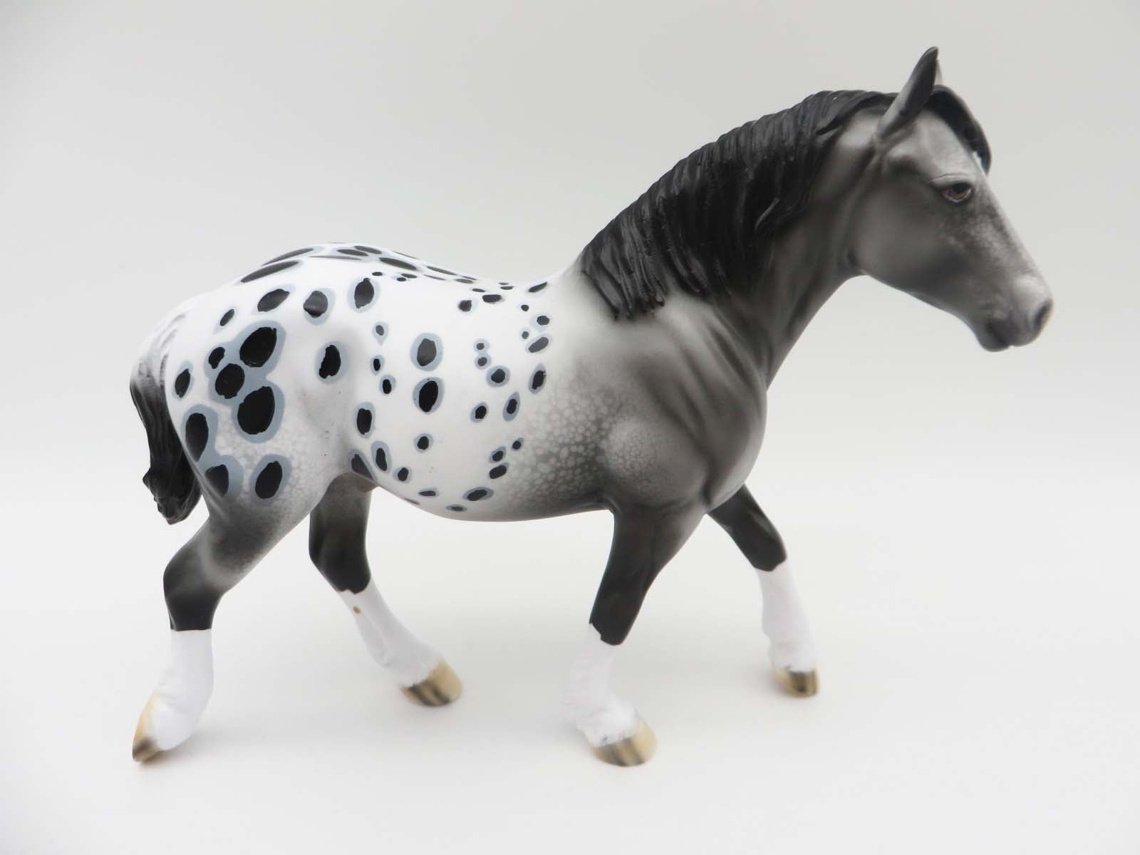 Happy Camper - OOAK - Grey Appaloosa Pebble Draft By Dawn Quick - SHCF23