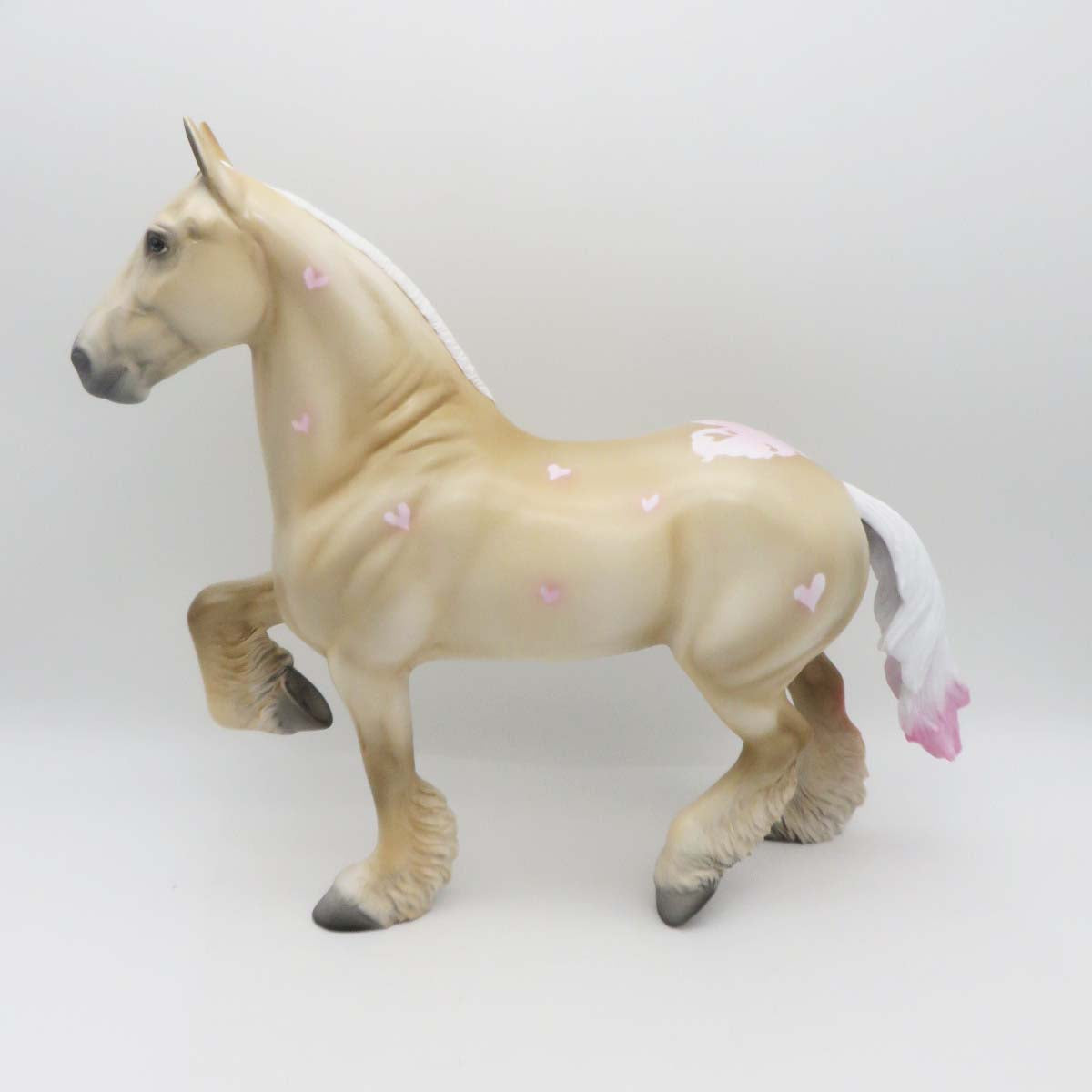 Hearts A Flutter - OOAK - Valentine Decorator Trotting Drafter by Angela Marleau 2/14/23