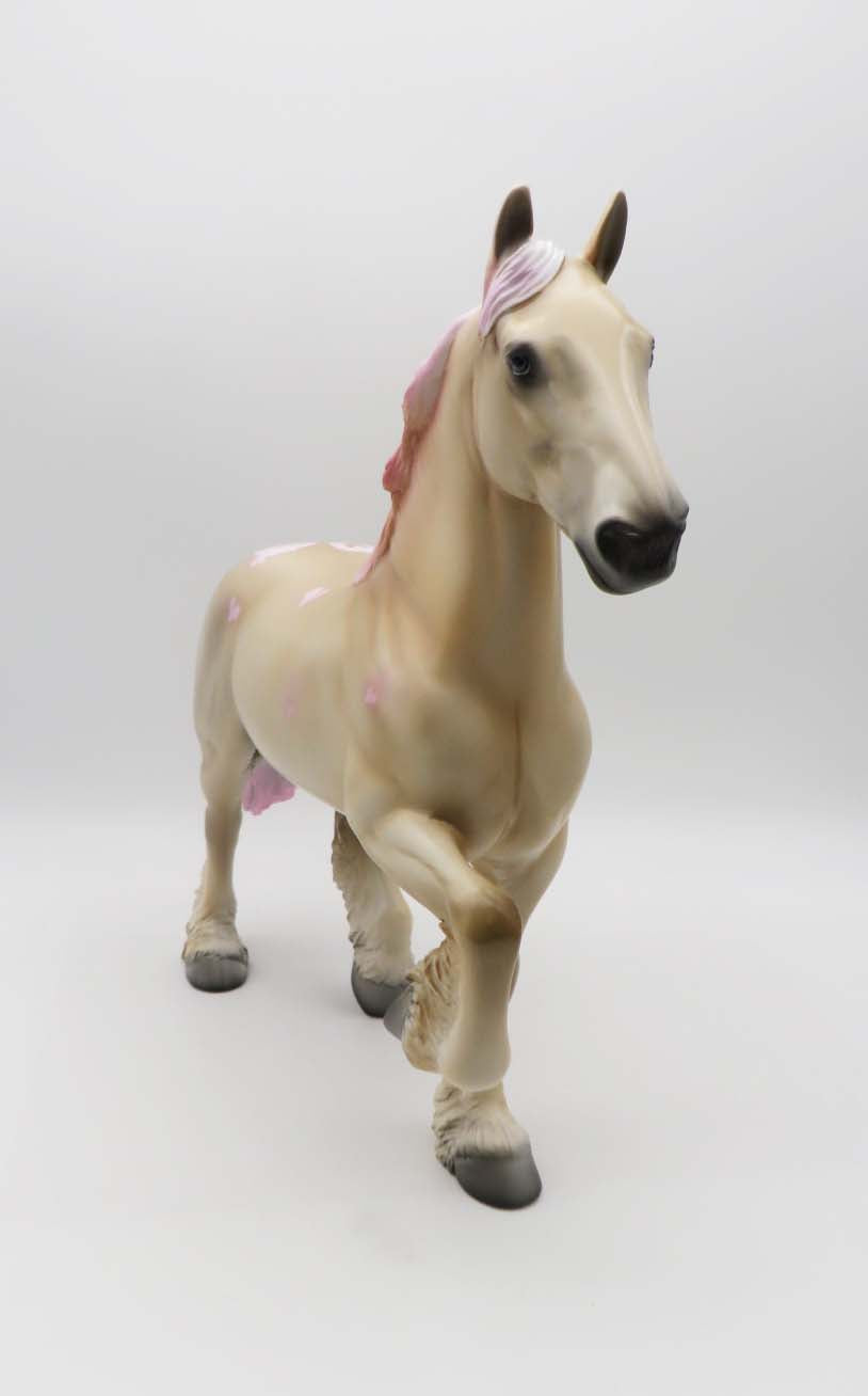 Hearts A Flutter - OOAK - Valentine Decorator Trotting Drafter by Angela Marleau 2/14/23