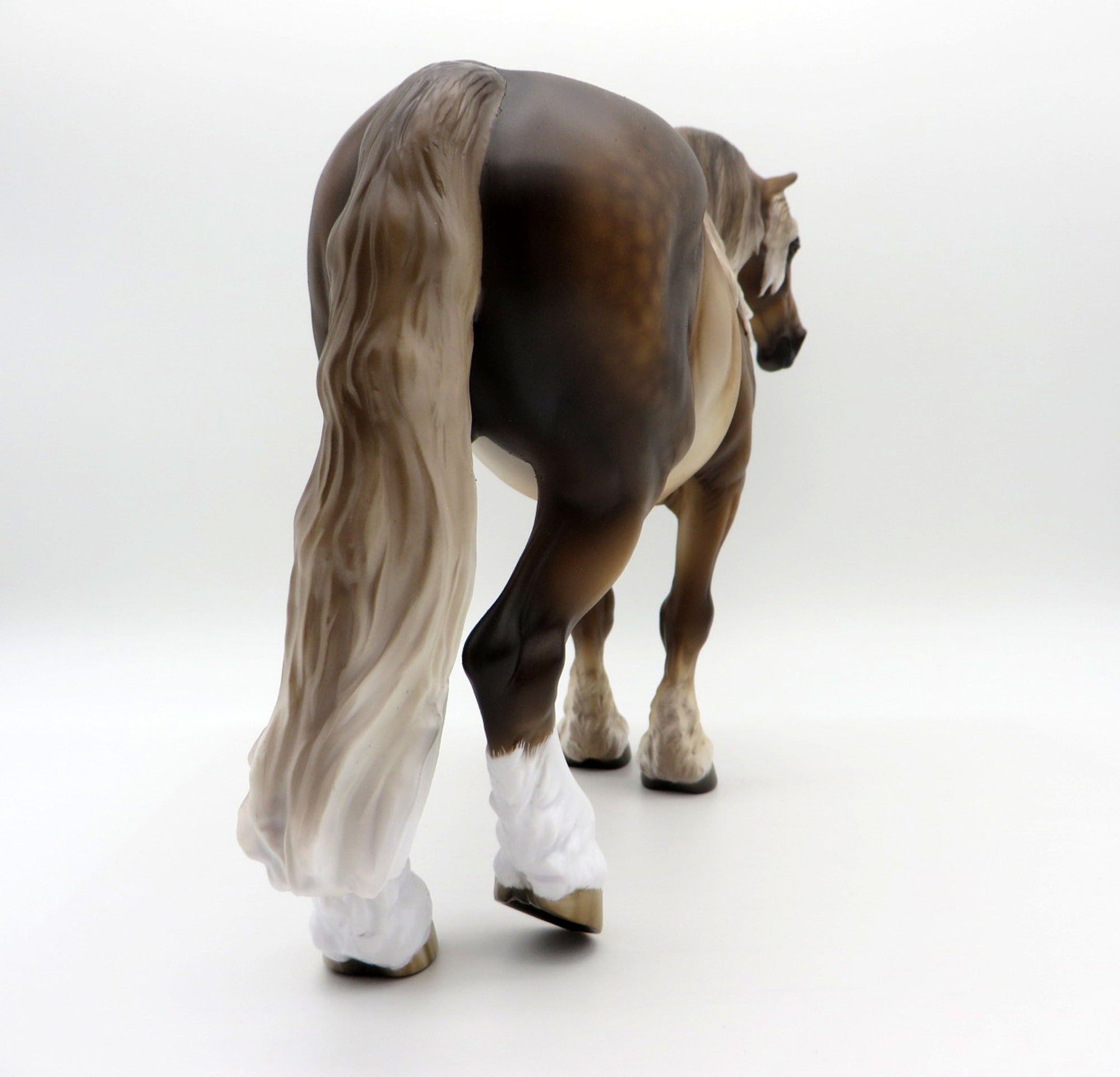 Heiress-OOAK Dapple Sooty Palomino Heavy Draft Mare Painted by Sheryl Leisure 8/1/21