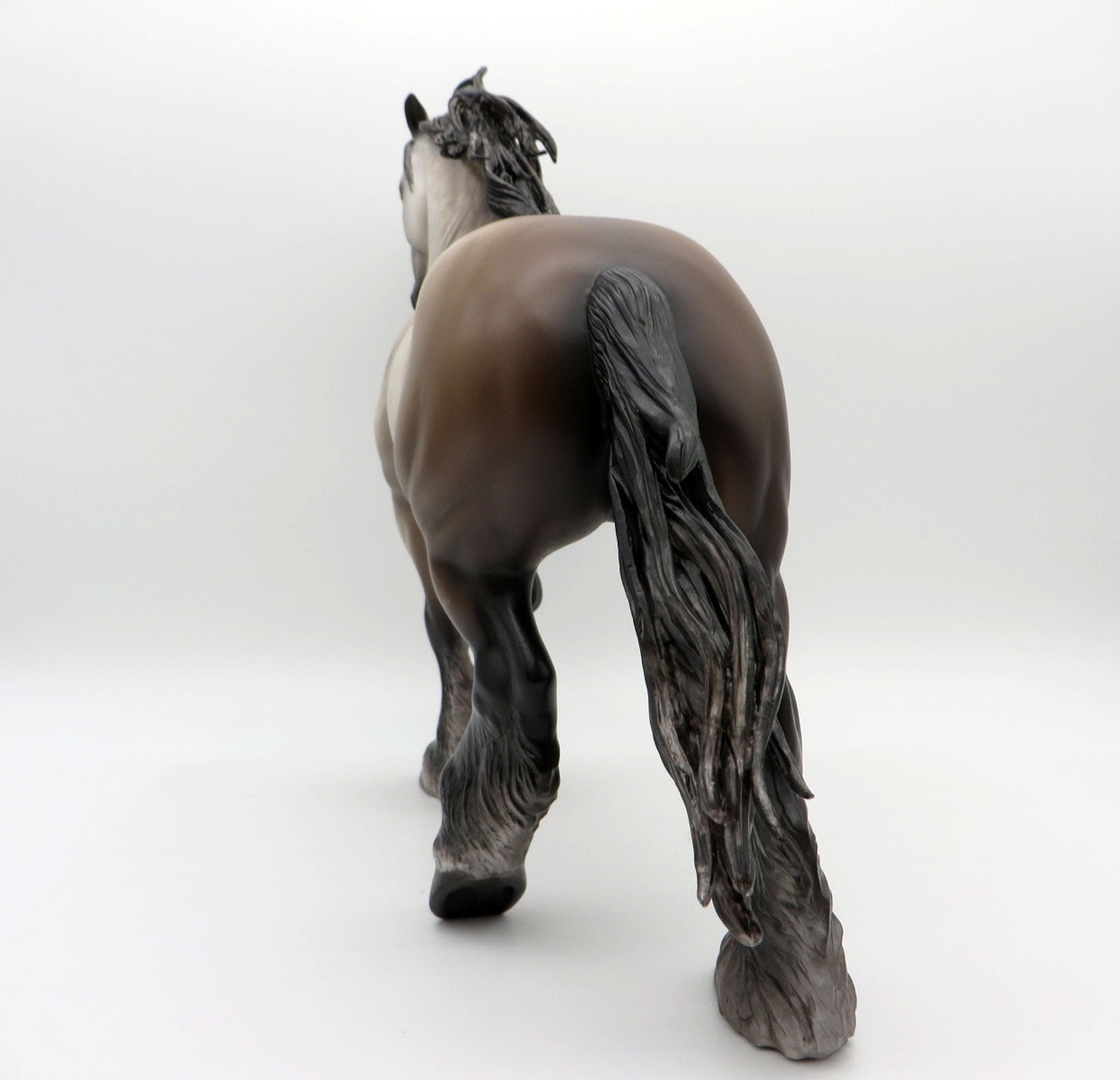 Hemingway- OOAK Dapple Grey Trotting Drafter Painted By Sheryl Leisure EQ 21