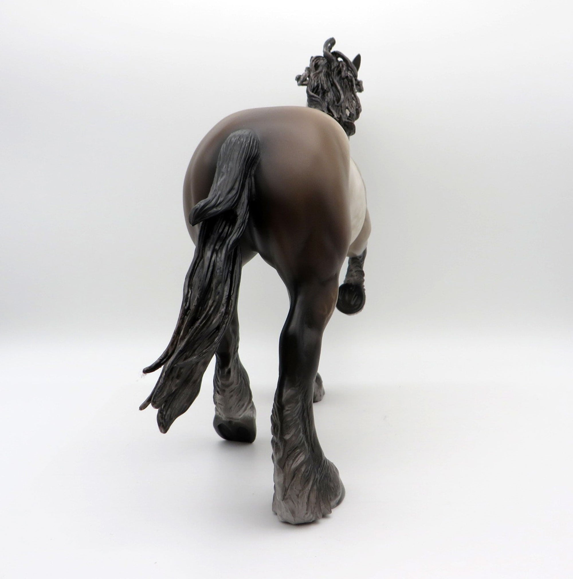 Hemingway- OOAK Dapple Grey Trotting Drafter Painted By Sheryl Leisure EQ 21