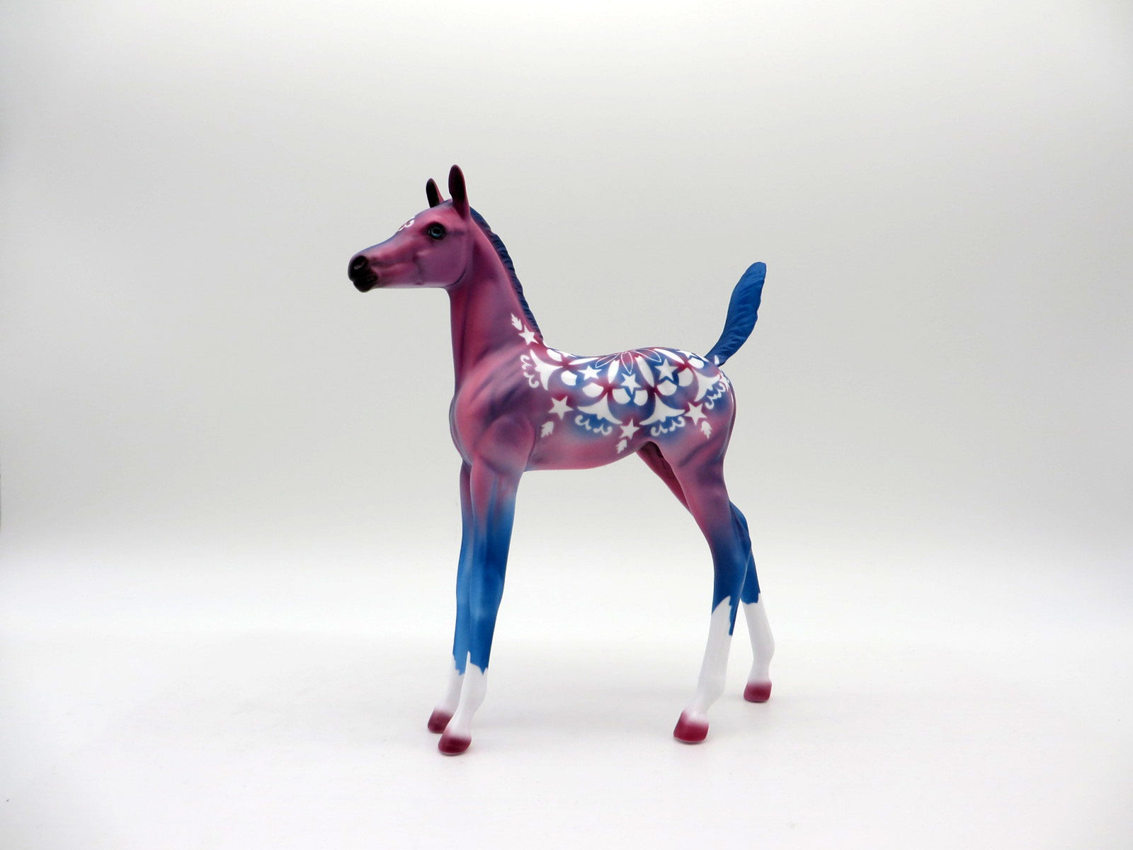 Heritage-OOAK Memorial Day Deco Foal  Painted By Dawn Quick  5/28/21