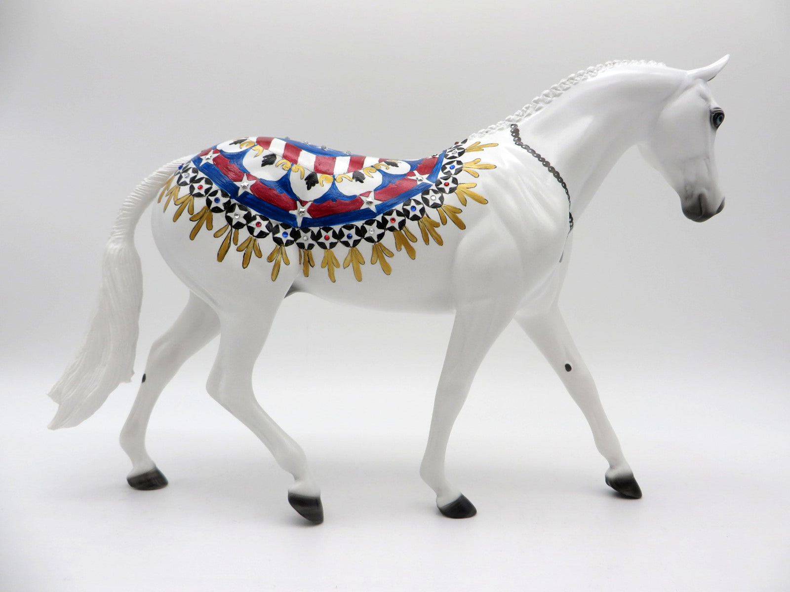 Hero-OOAK Memorial Day Deco Pony Painted By Dawn Quick  5/28/21
