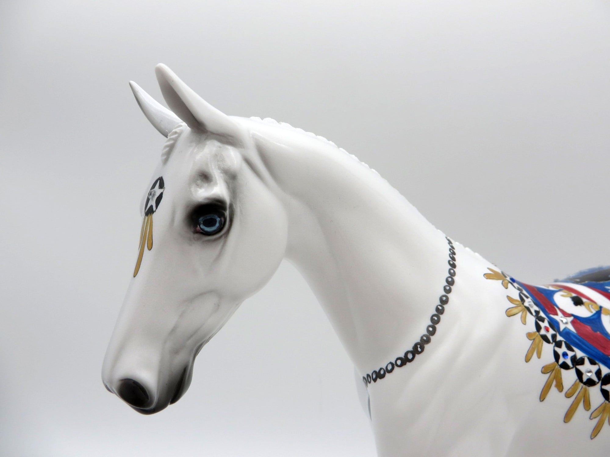 Hero-OOAK Memorial Day Deco Pony Painted By Dawn Quick  5/28/21