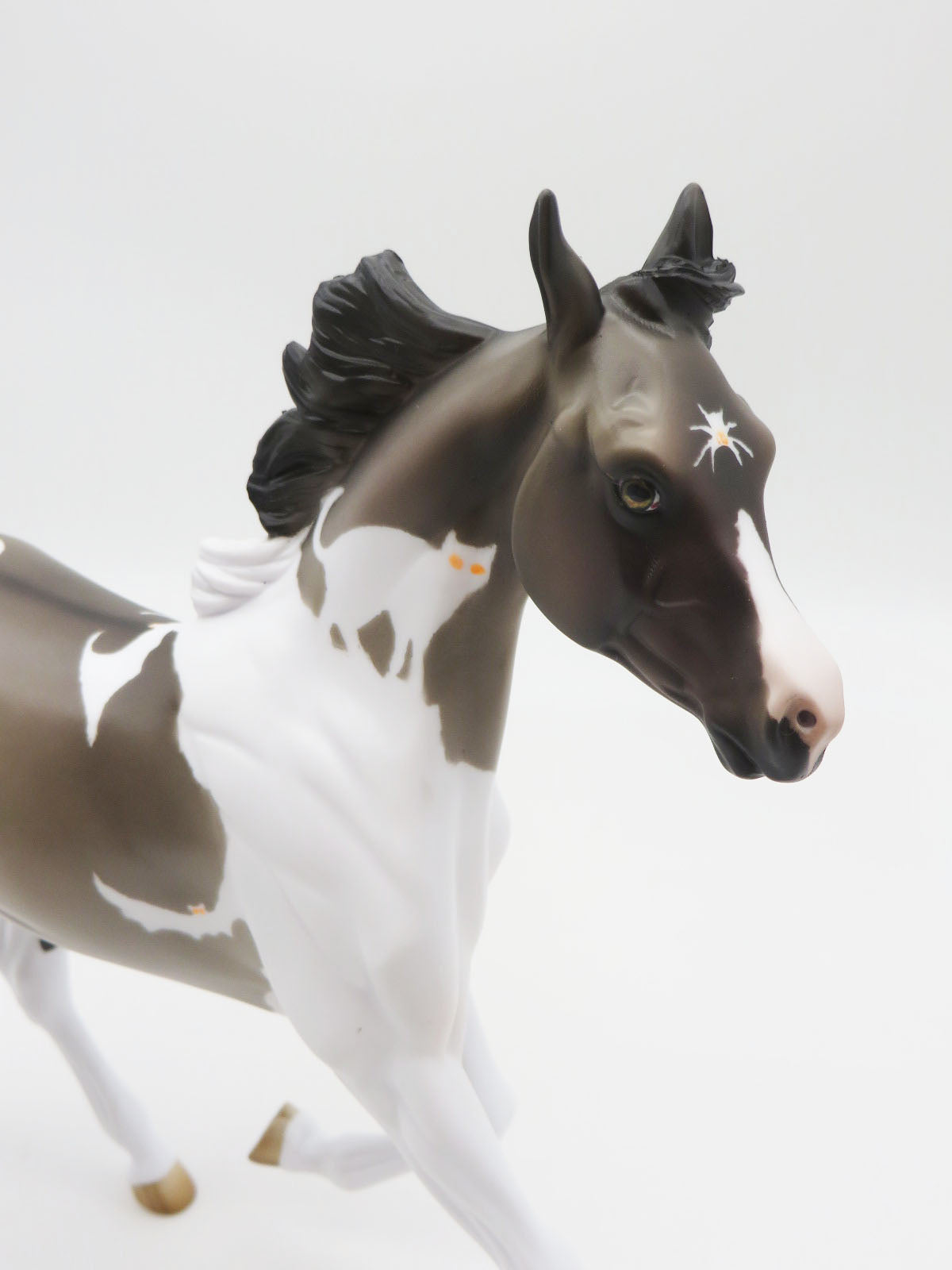 Hide and EEK! - OOAK - Halloween Decorator Grullo Tobiano Yearling - Painted by Jess Hamill - MM22