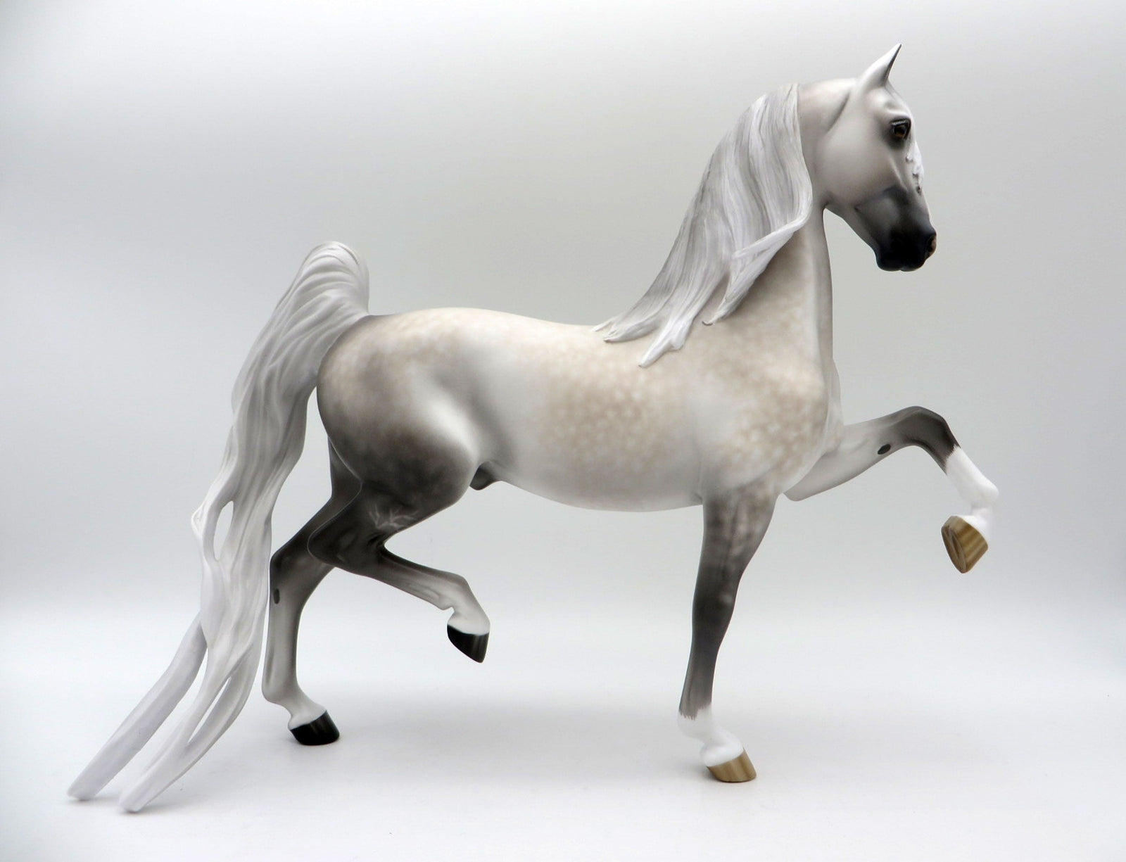 High Cotton-OOAK Dapple Grey Saddlebred Painted By Sheryl Leisure 5/24/21