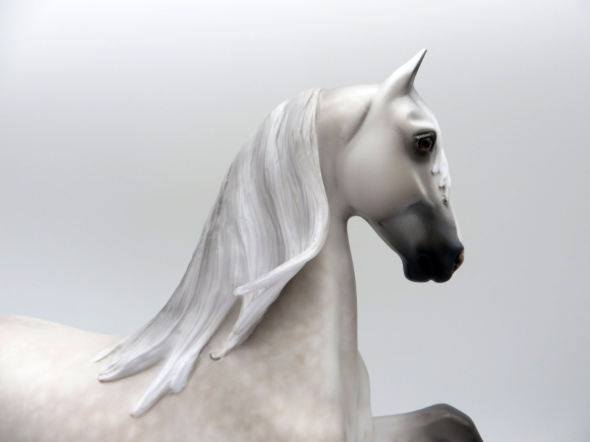 High Cotton-OOAK Dapple Grey Saddlebred Painted By Sheryl Leisure 5/24/21