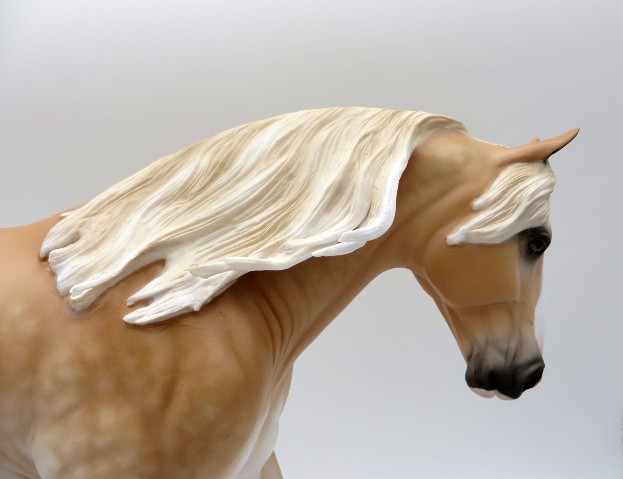 High Falutin-OOAK Dapple Palomino Irish Draft  Painted By Sheryl Leisure 5/24/21