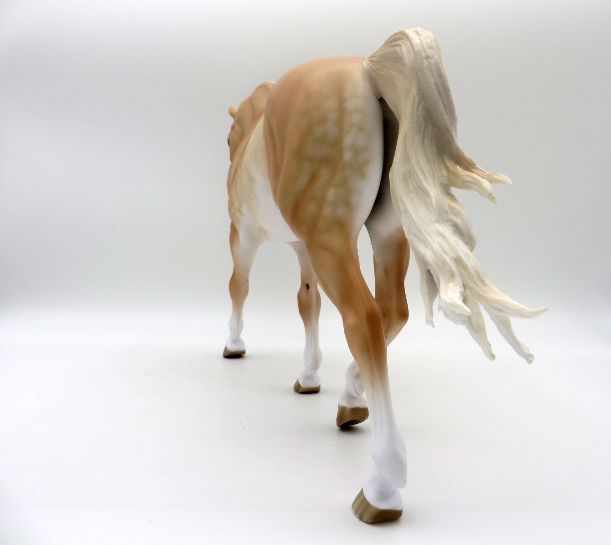 High Falutin-OOAK Dapple Palomino Irish Draft  Painted By Sheryl Leisure 5/24/21