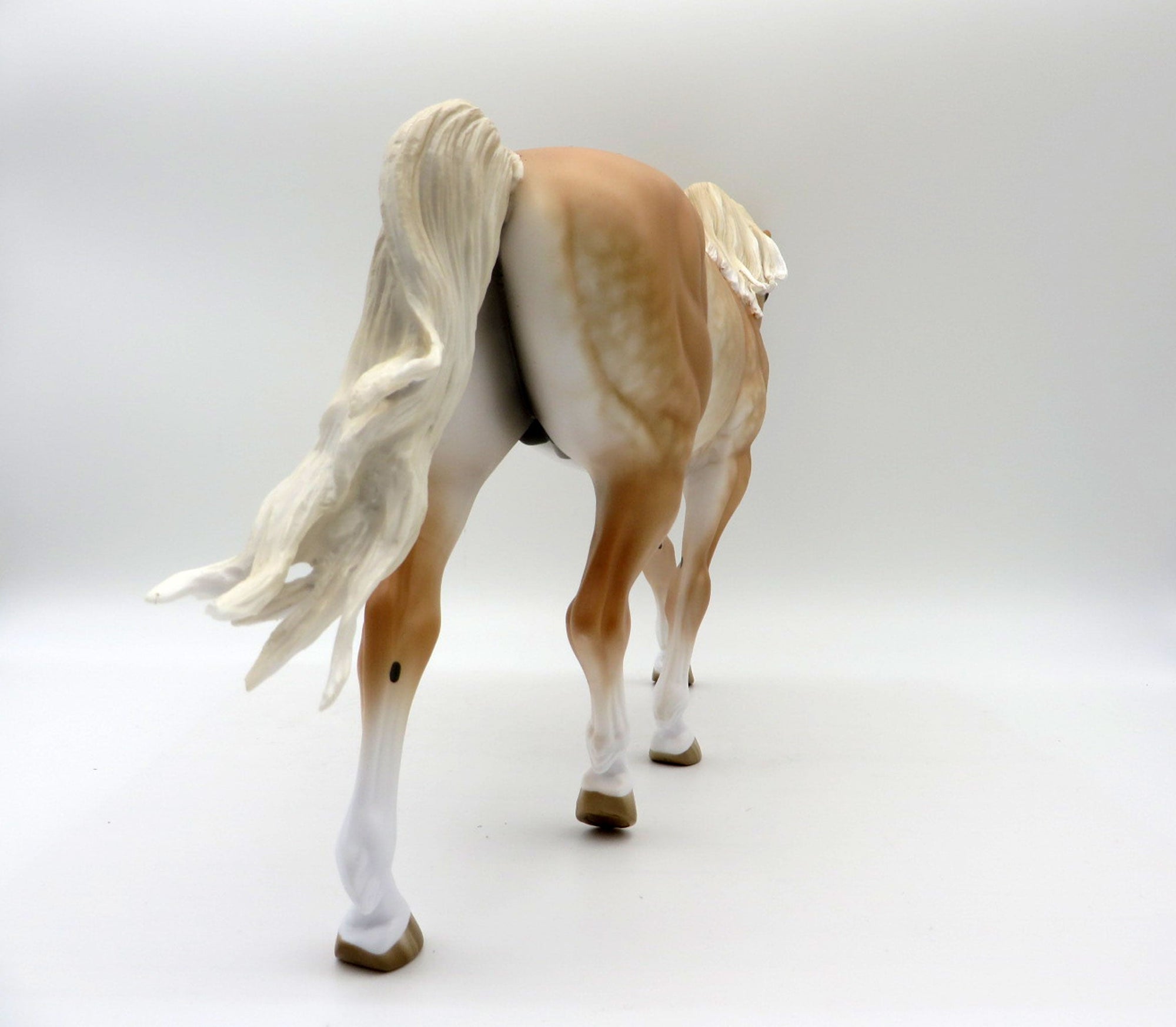 High Falutin-OOAK Dapple Palomino Irish Draft  Painted By Sheryl Leisure 5/24/21
