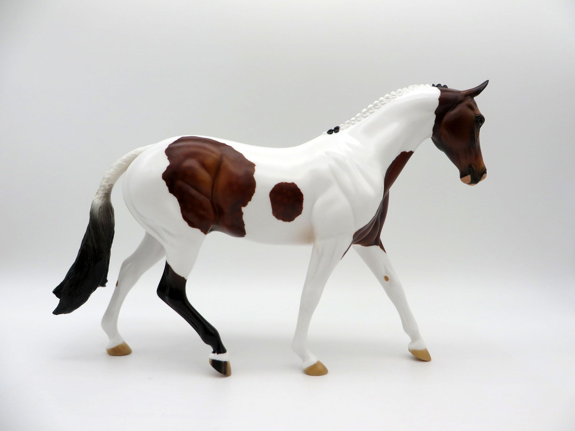 Hindi-OOAK Dapple Bay Pinto Pony SHCF 2021