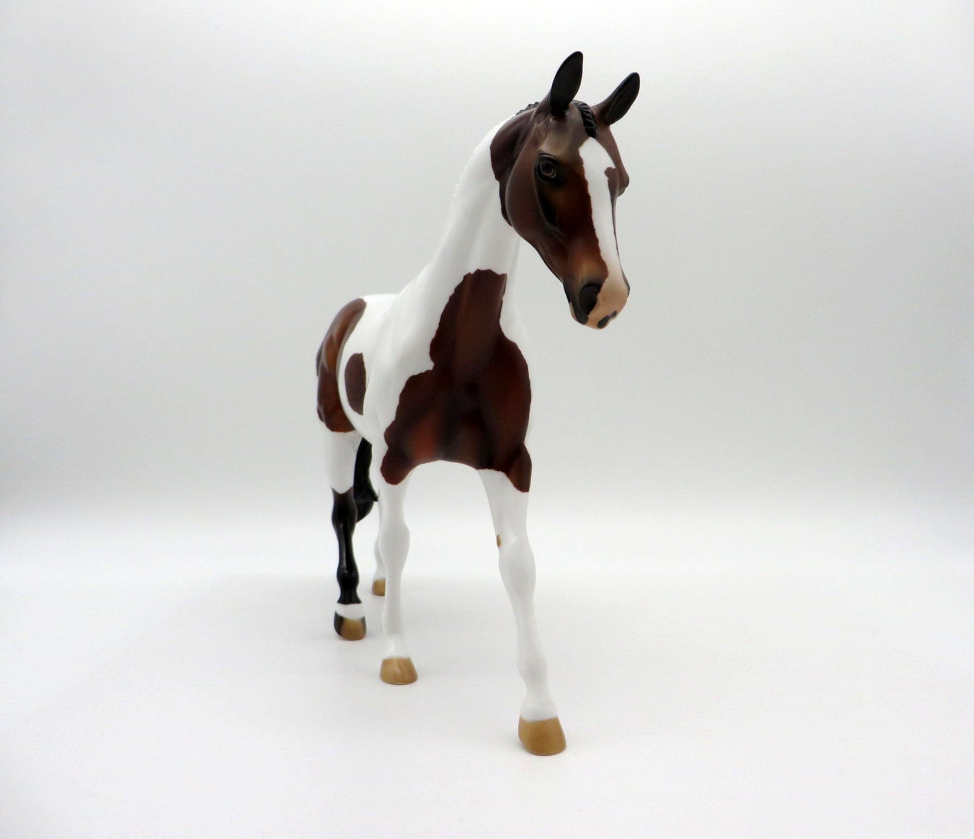 Hindi-OOAK Dapple Bay Pinto Pony SHCF 2021