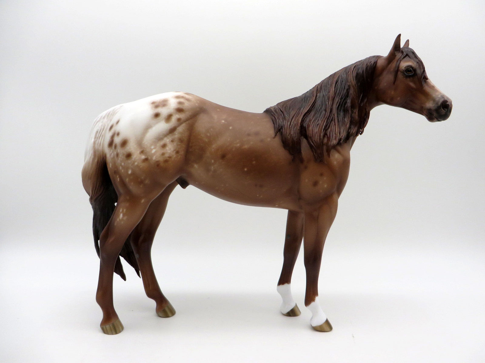 Hit Parade-OOAK Chestnut Appaloosa ISH Painted by Sheryl Leisure 1/3/22