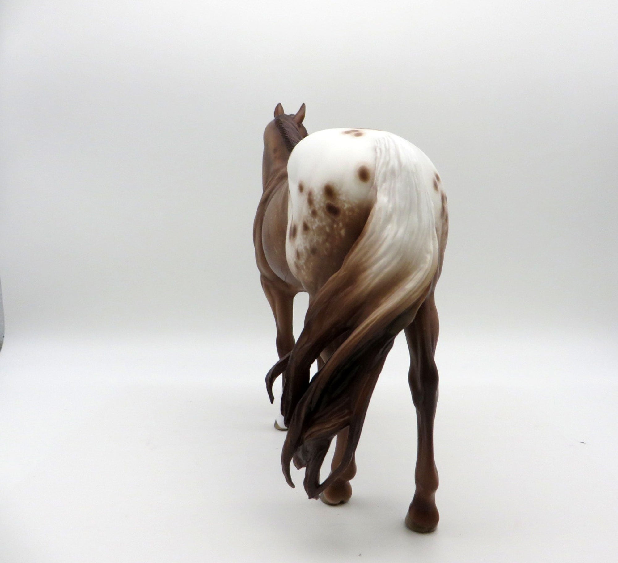 Hit Parade-OOAK Chestnut Appaloosa ISH Painted by Sheryl Leisure 1/3/22