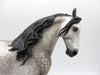 Hitchcock-OOAK Star Dapple Grey Andalusian Painted by Sheryl Leisure 1/3/22