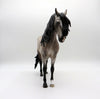 Holiday Affair-OOAK Dapple Rose Grey Andalusian Painted by Sheryl Leisure 8/1/21