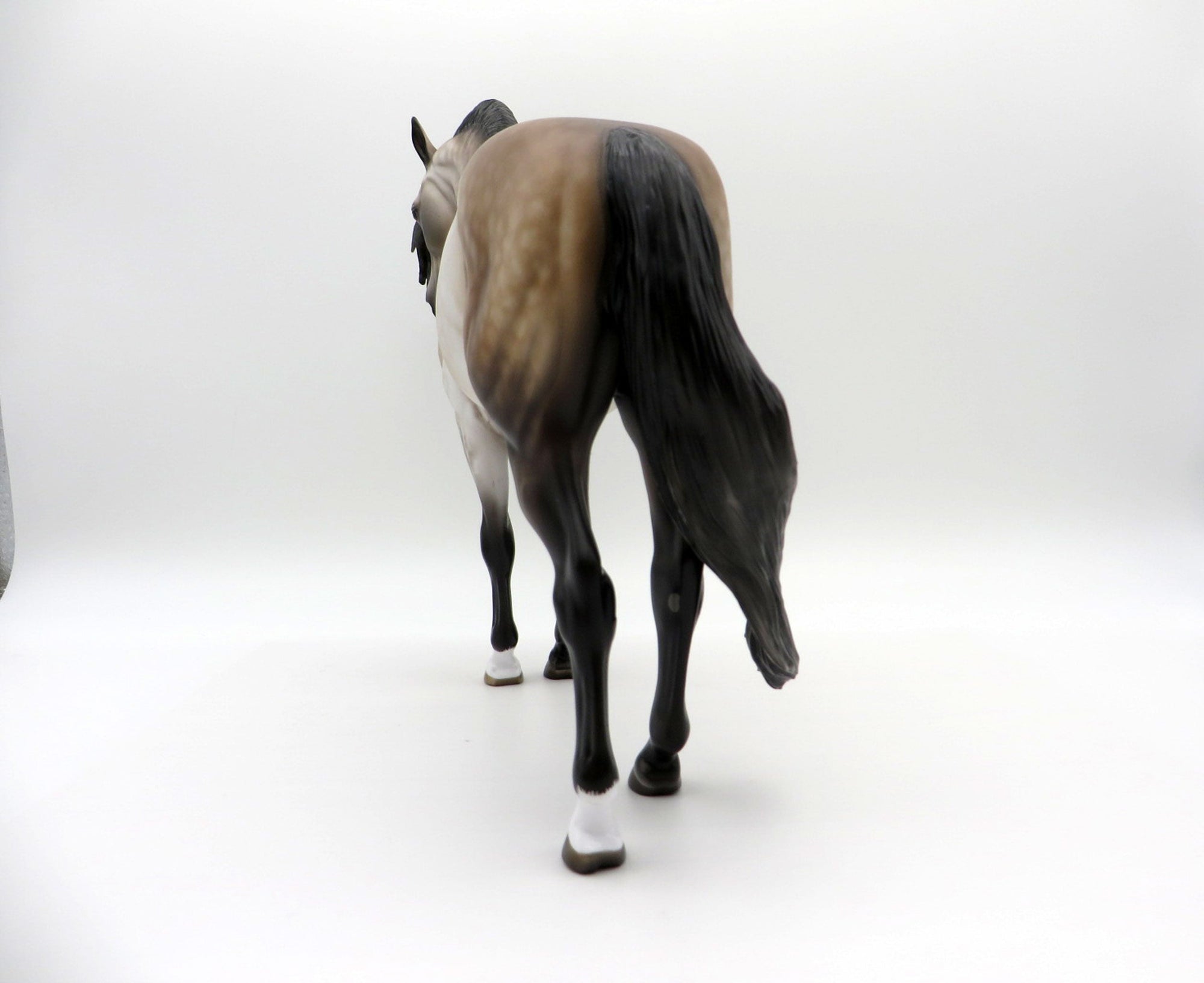 Holiday Affair-OOAK Dapple Rose Grey Andalusian Painted by Sheryl Leisure 8/1/21