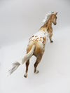 Home For Christmas - BEST OFFER - OOAK - Palomino Appaloosa Stock Running Horse/Remington By Julie Keim - Christmas Tails 2022 - CT22