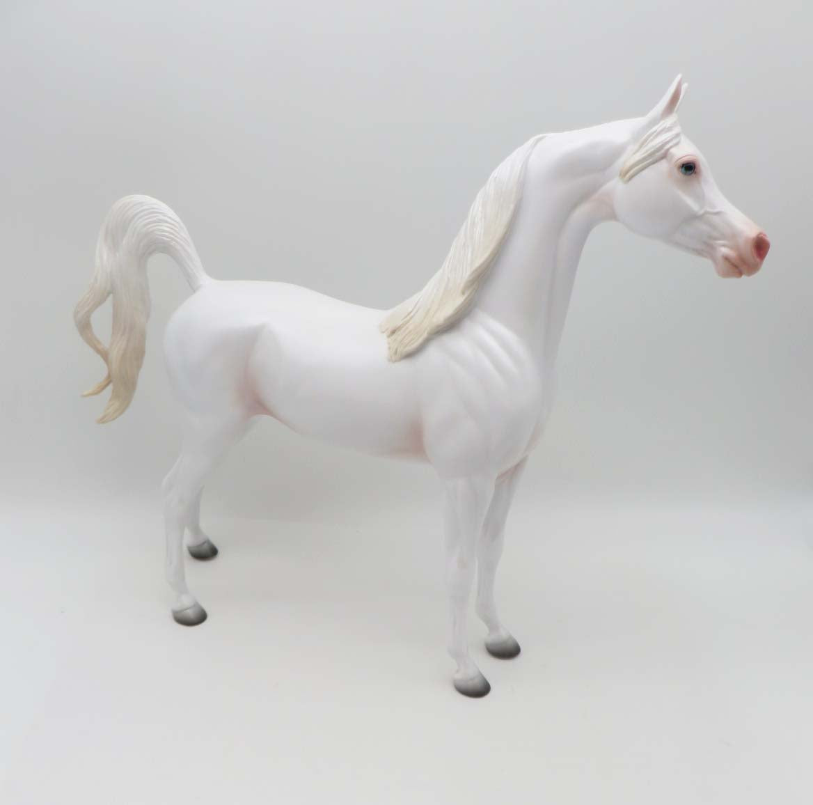Horses In Heaven - OOAK - White Arabian By Ashley Palmer - SHCF23