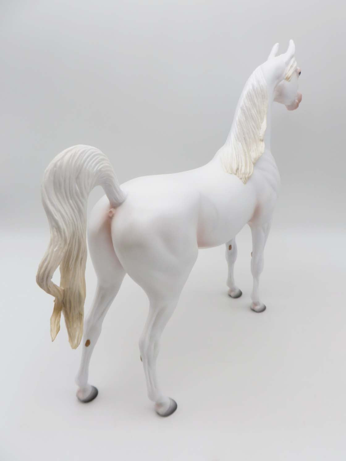 Horses In Heaven - OOAK - White Arabian By Ashley Palmer - SHCF23