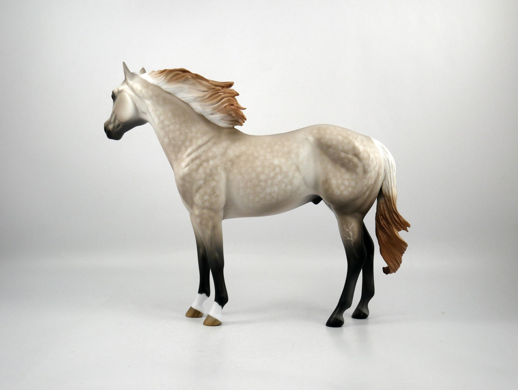 Horseshack-OOAK Dapple Grey ISH Painted By Sheryl Leisure 1/29/21