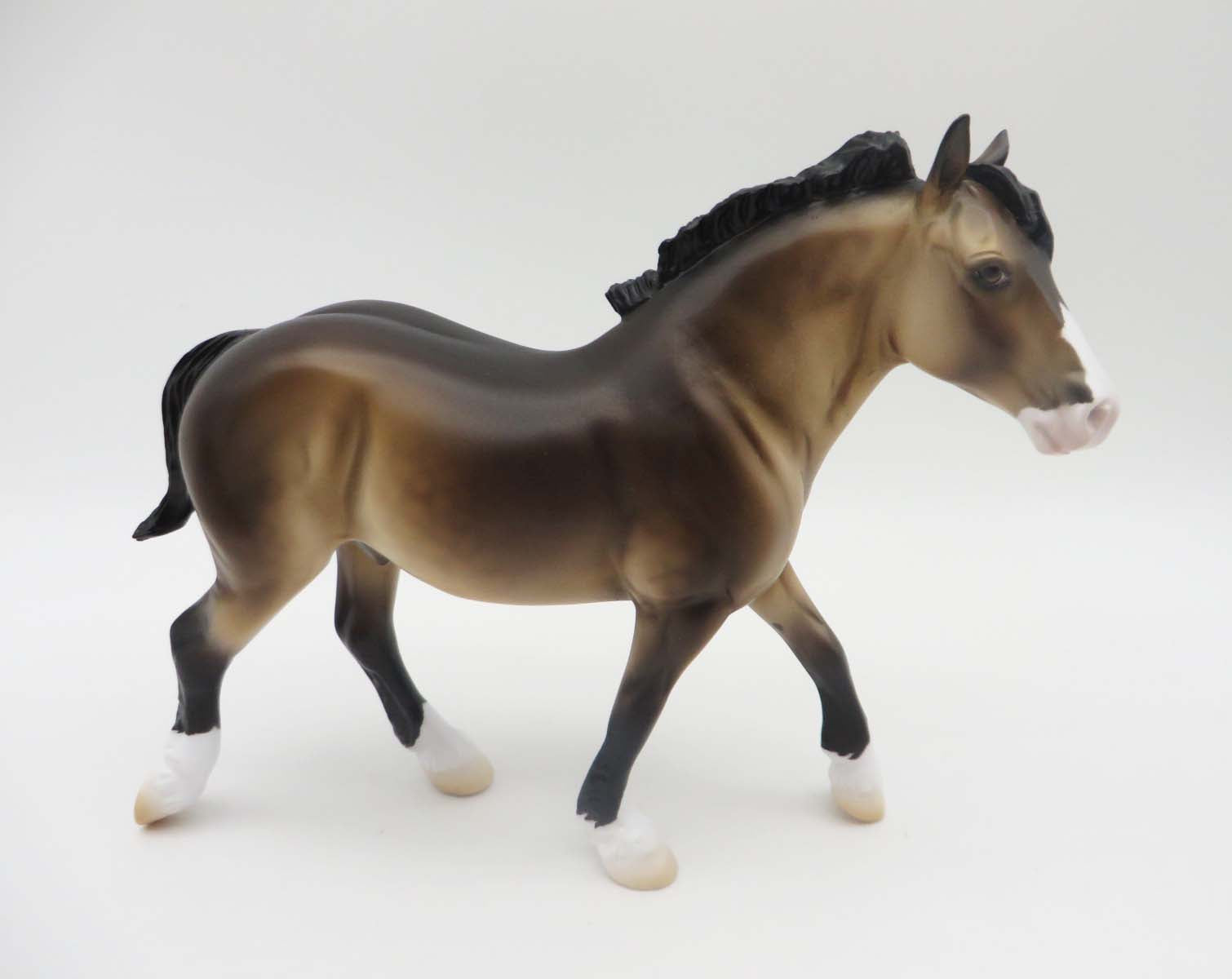 Huckleberry Finn - Dappled Sooty Buckskin Overo Pebble Draft By Ellen Robbins - Classical Literature Series 2023 4/21/23 CL23