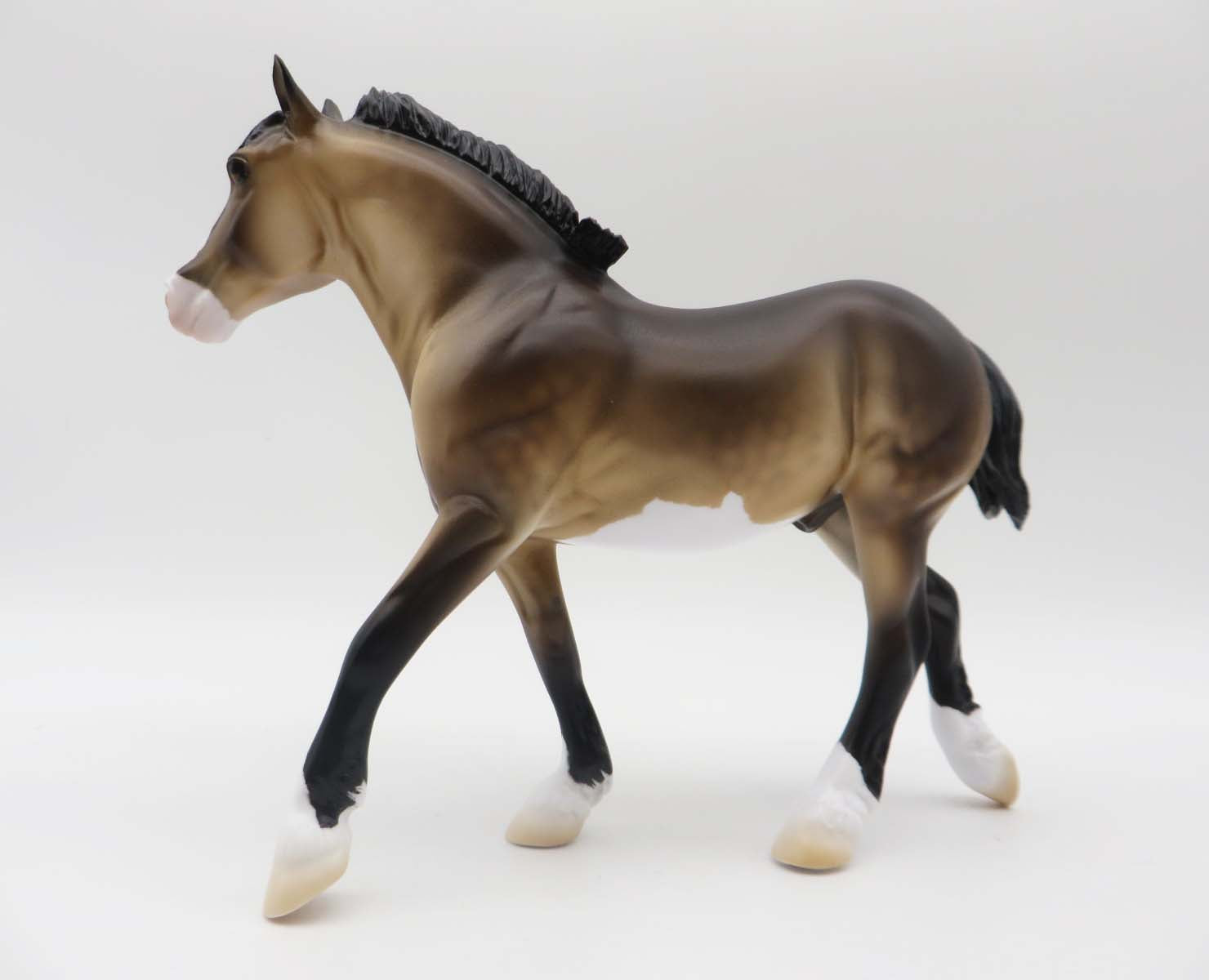 Huckleberry Finn - Dappled Sooty Buckskin Overo Pebble Draft By Ellen Robbins - Classical Literature Series 2023 4/21/23 CL23