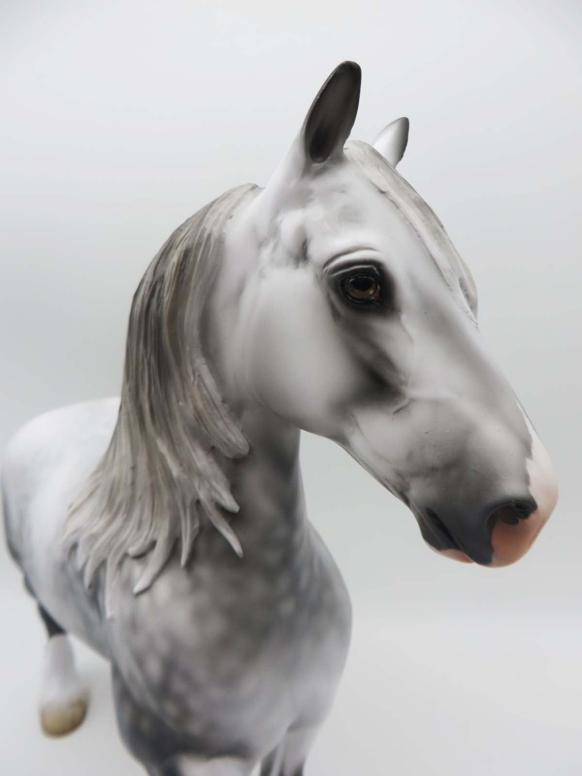 Huisne - OOAK - Dappled Grey Percheron Inspired Custom Heavy Draft By Jess Hamill  - Best Offers 4/24/23