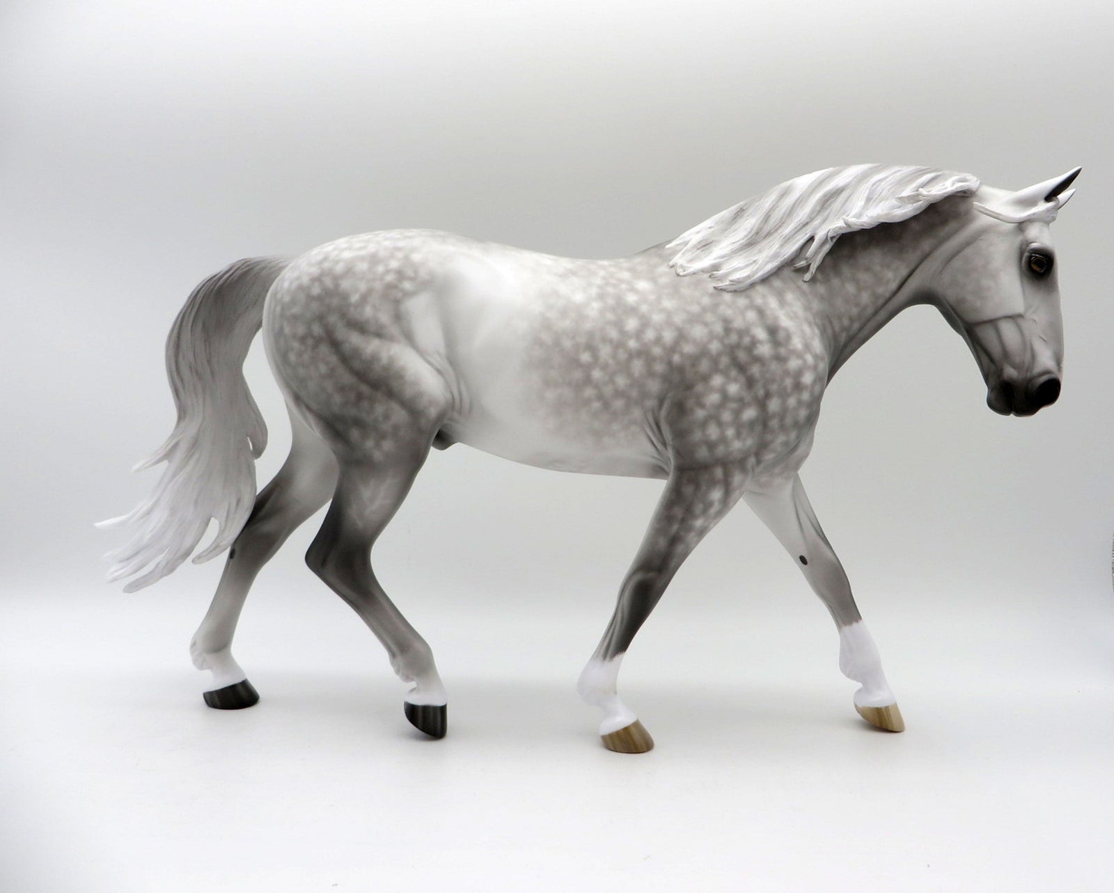 I Reckon-OOAK Star Dapple Grey Irish Draft Painted By Sheryl Leisure 6/7/21