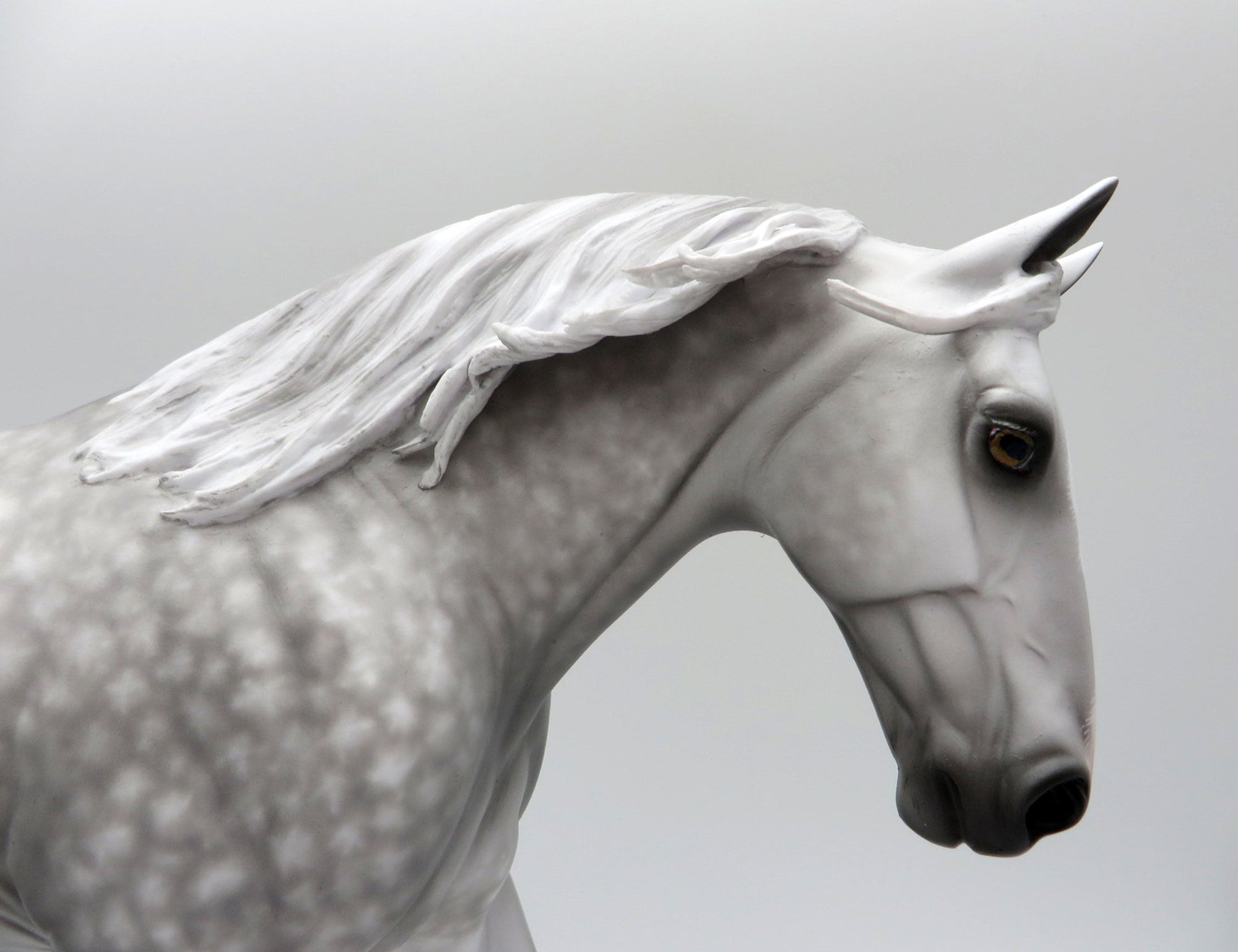 I Reckon-OOAK Star Dapple Grey Irish Draft Painted By Sheryl Leisure 6/7/21