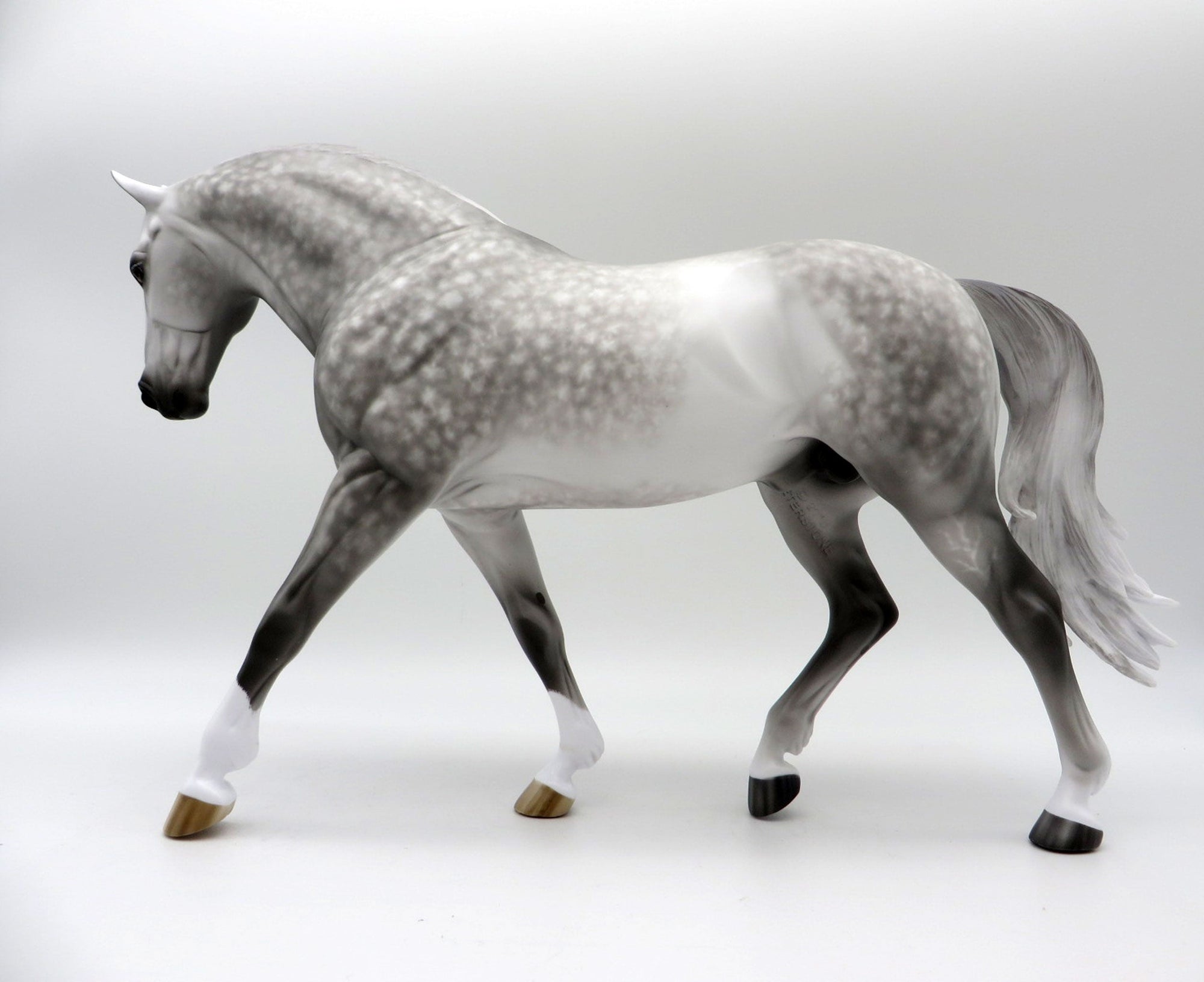 I Reckon-OOAK Star Dapple Grey Irish Draft Painted By Sheryl Leisure 6/7/21