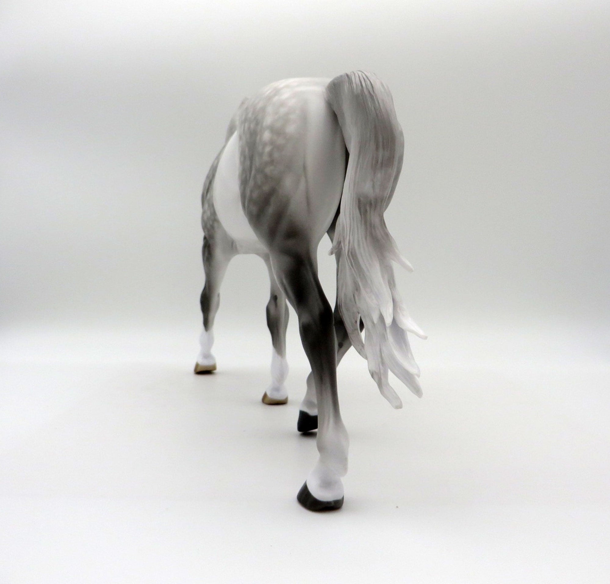 I Reckon-OOAK Star Dapple Grey Irish Draft Painted By Sheryl Leisure 6/7/21