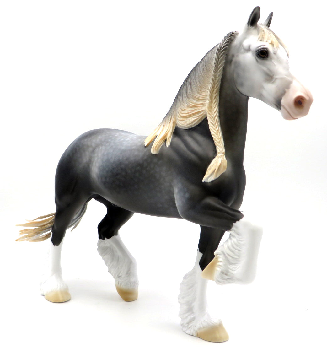 Carol of the Bells - OOAK Gray Trotting Draft - Holiday Sale 2021