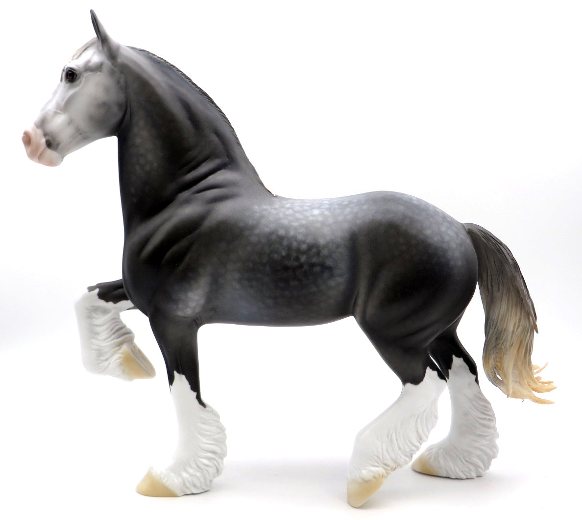 Carol of the Bells - OOAK Gray Trotting Draft - Holiday Sale 2021