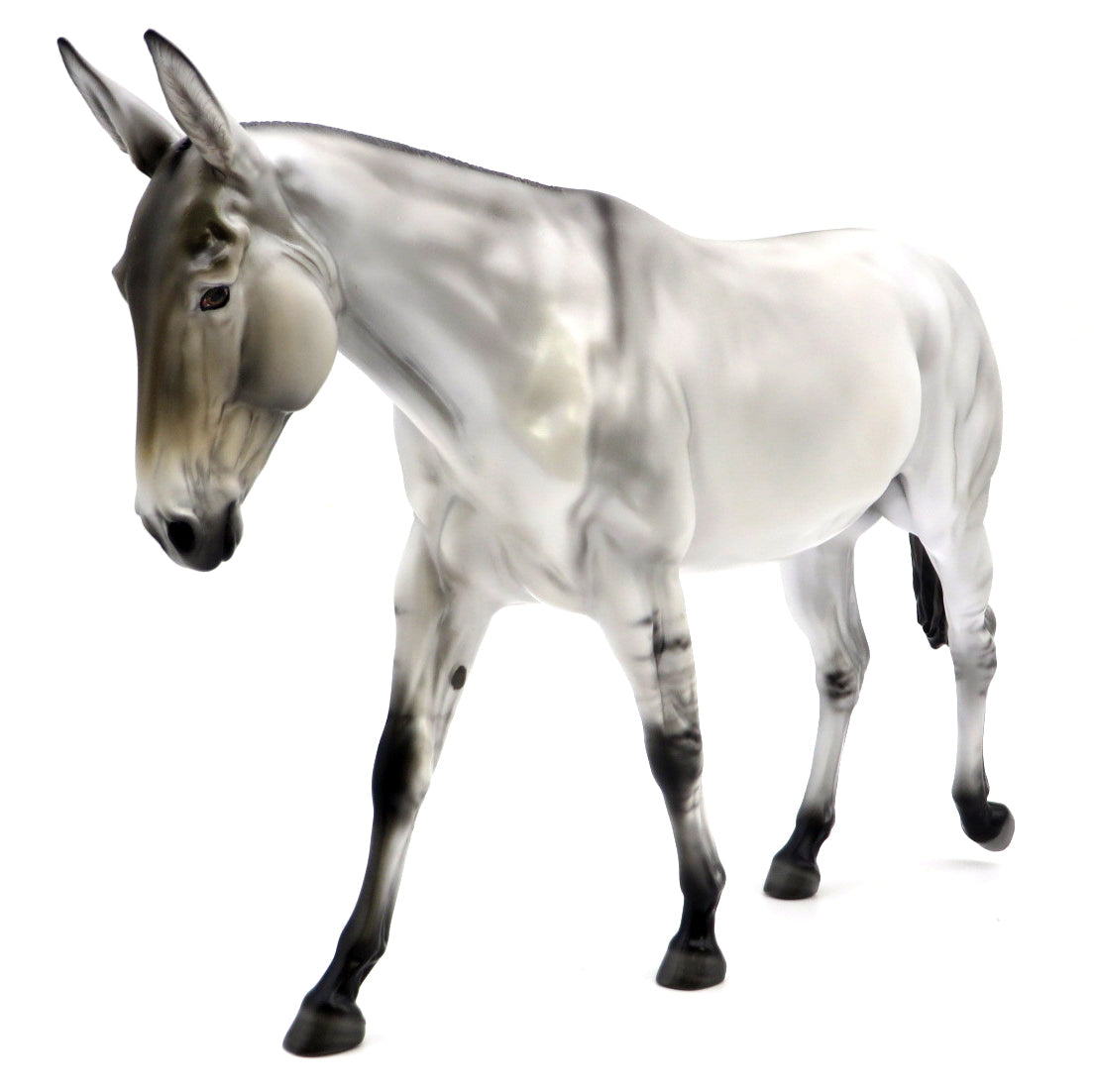 Silver Stardust-OOAK Silver Dun Mule Painted by Carrie Keller 1/10/21