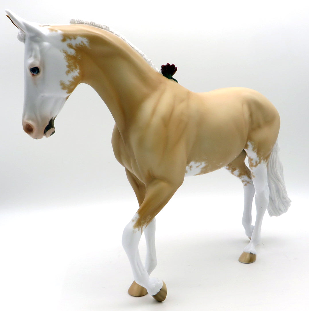 Heart of Gold- OOAK Palomino Thoroughbred Painted by Ellen Robbins 1/24/22
