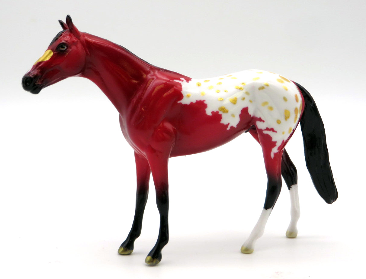 Unrequited - OOAK Thoroughbred Chip Deco Painted by Ellen Robbins  - 1/27/22