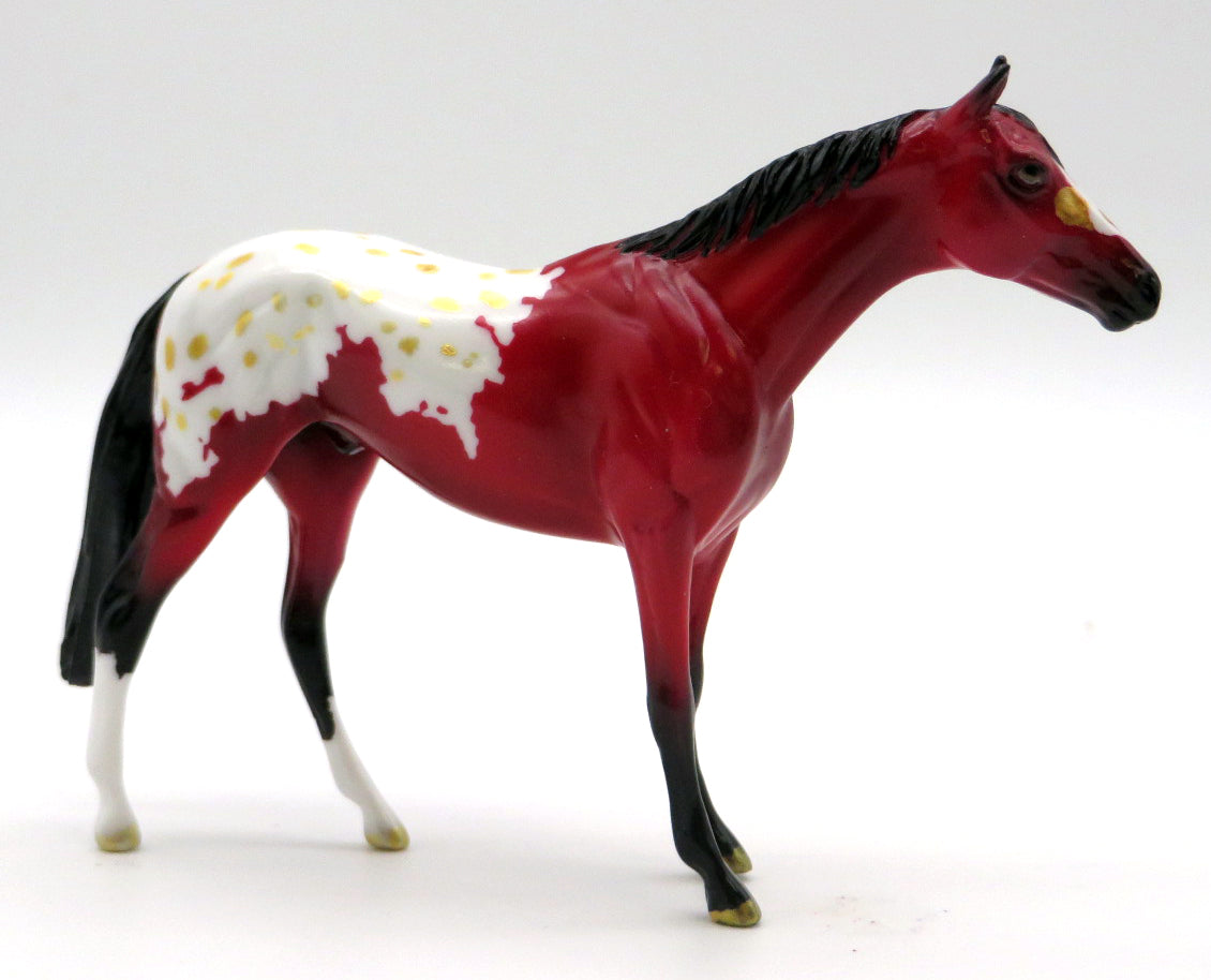 Unrequited - OOAK Thoroughbred Chip Deco Painted by Ellen Robbins  - 1/27/22