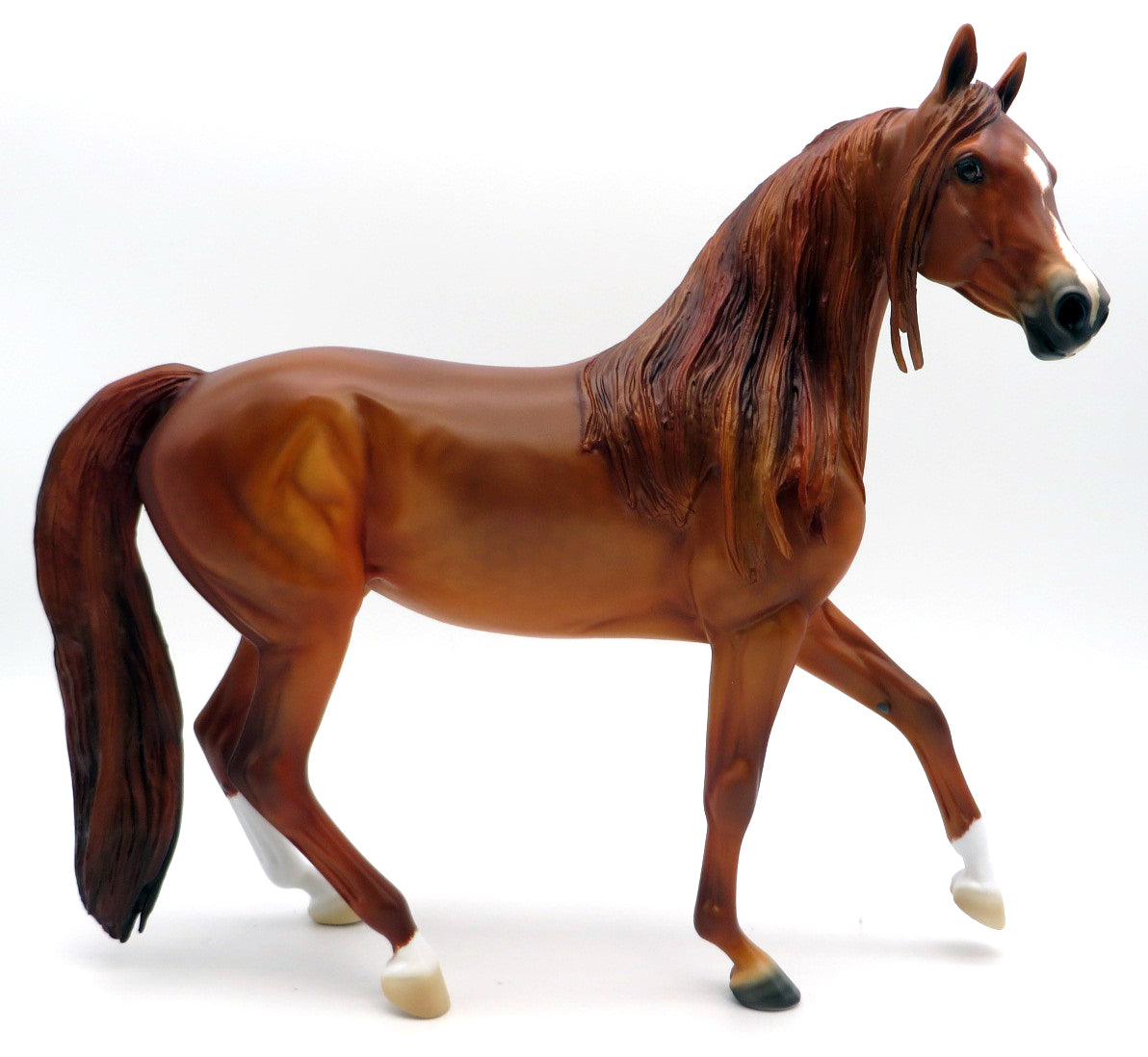 Irene-OOAK Chestnut Arabian Mare painted by Ellen Robbins 1/24/22
