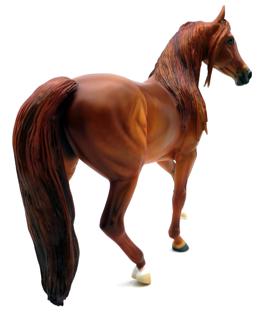 Irene-OOAK Chestnut Arabian Mare painted by Ellen Robbins 1/24/22