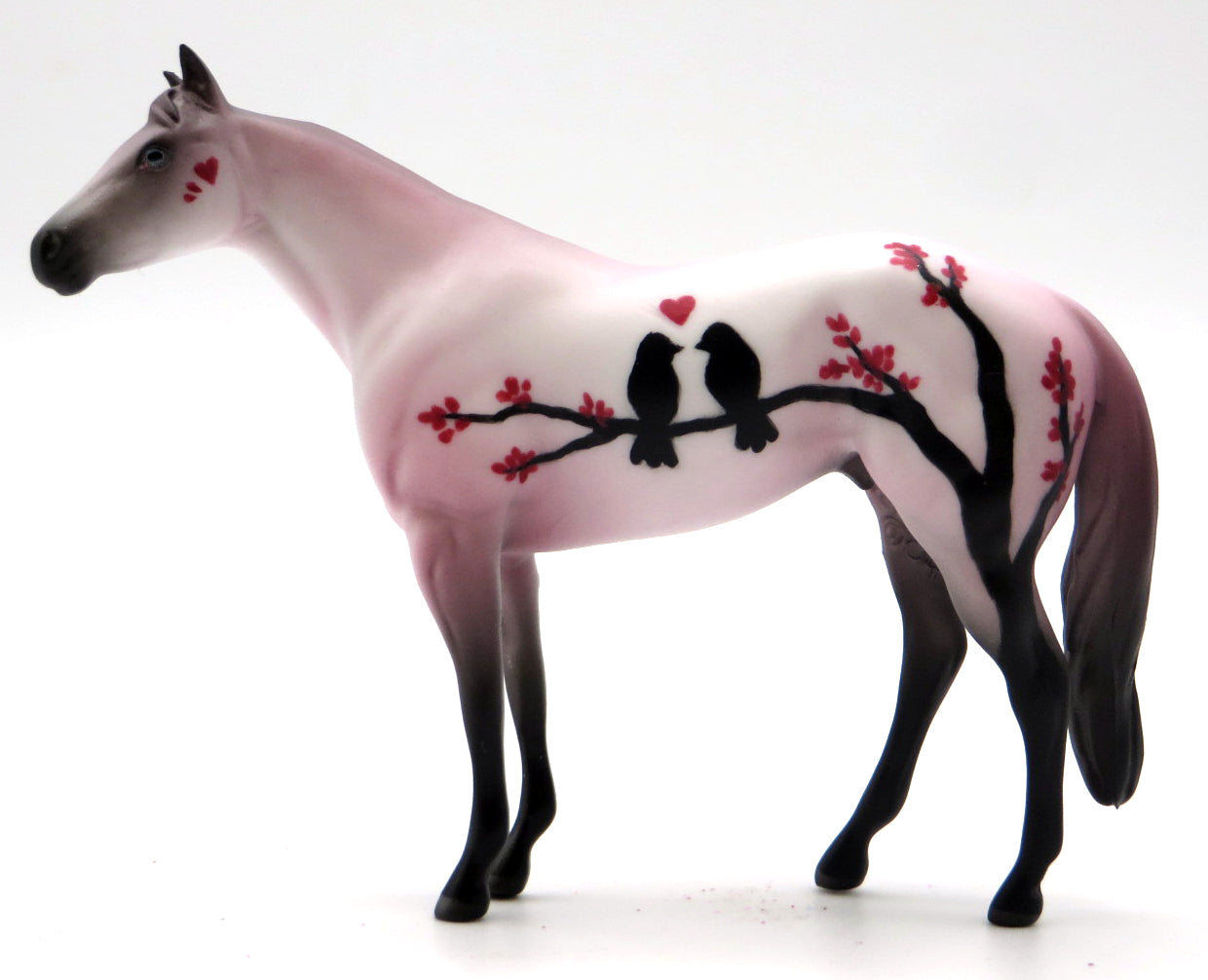 Love Birds - OOAK Stock Chip Chip Deco Painted by Jess- 1/20/22