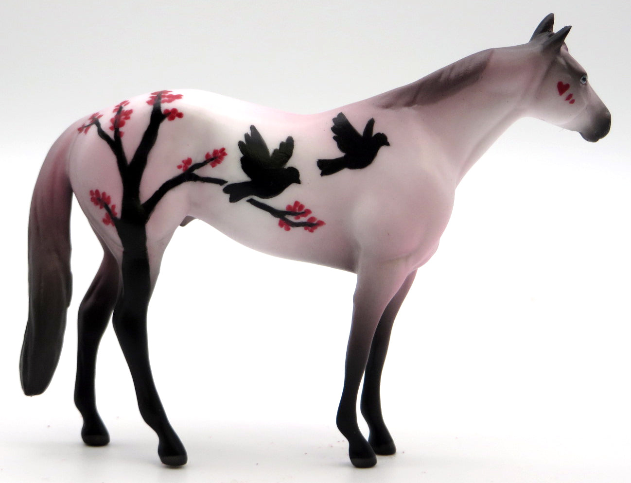 Love Birds - OOAK Stock Chip Chip Deco Painted by Jess- 1/20/22