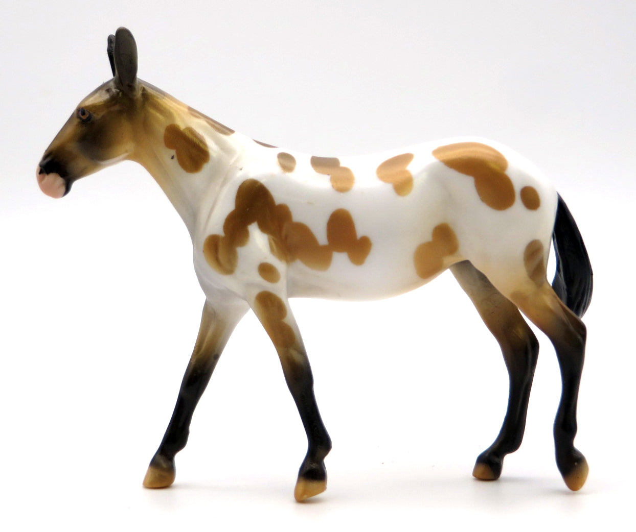 Mini Kicker -- Appaloosa Mule Chip -- Stone Bowl V