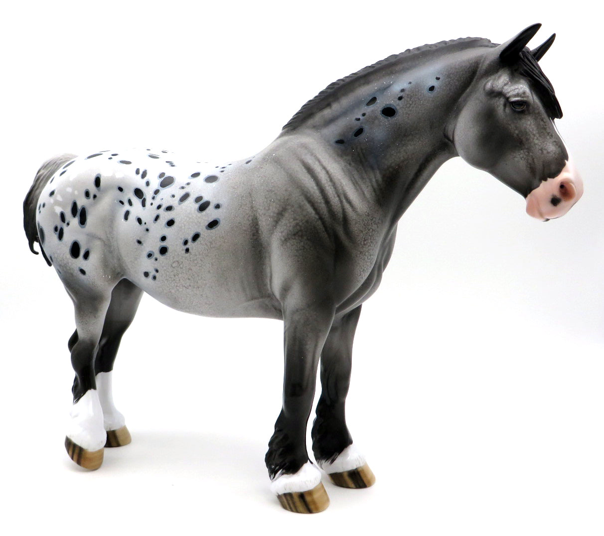 Backfield - OOAK Appaloosa Draft Mare - Stone Bowl V
