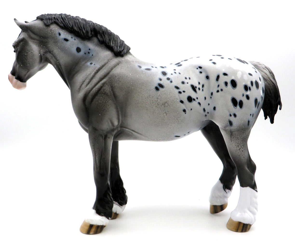Backfield - OOAK Appaloosa Draft Mare - Stone Bowl V