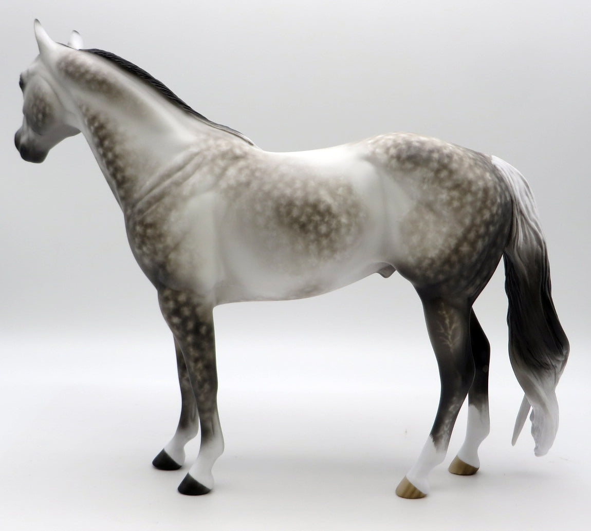 Shame on the Moon-OOAK Dapple Grey ISH Painted by Sheryl Leisure 1/31/22